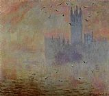 Houses of Parliament Seagulls by Claude Monet